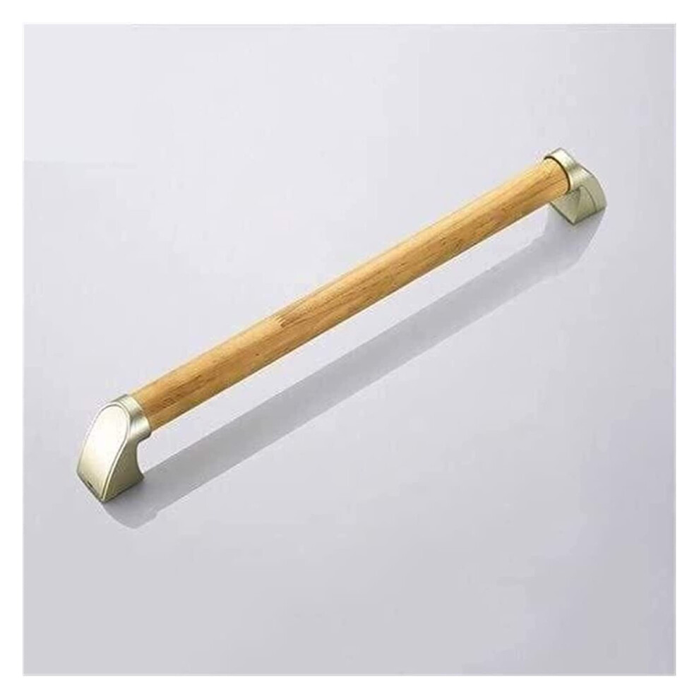 Wooden Shower Grab Bar Bathroom Handrail with Ergonomic Grip for Bathtub and Toilet Safety