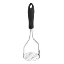 Potato Ricer Stainless Steel Masher with Ergonomic Grip for Vegetables Fruits Baby Food Black