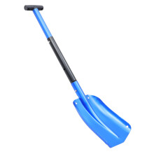 Collapsible Snow Shovel Aluminum Alloy Foldable Lightweight Ergonomic Grip for Cars RVs Emergencies