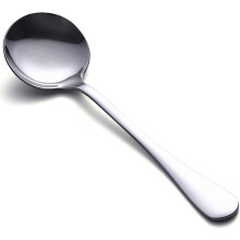 Soup Spoons Set, 8Piece Stainless Steel, Heavy Weight Round Bowl Design, Dishwasher Safe