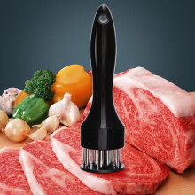 Meat Tenderizer Stainless Steel Needle Tool for Tender Meat Quickly with Easy Grip Handle