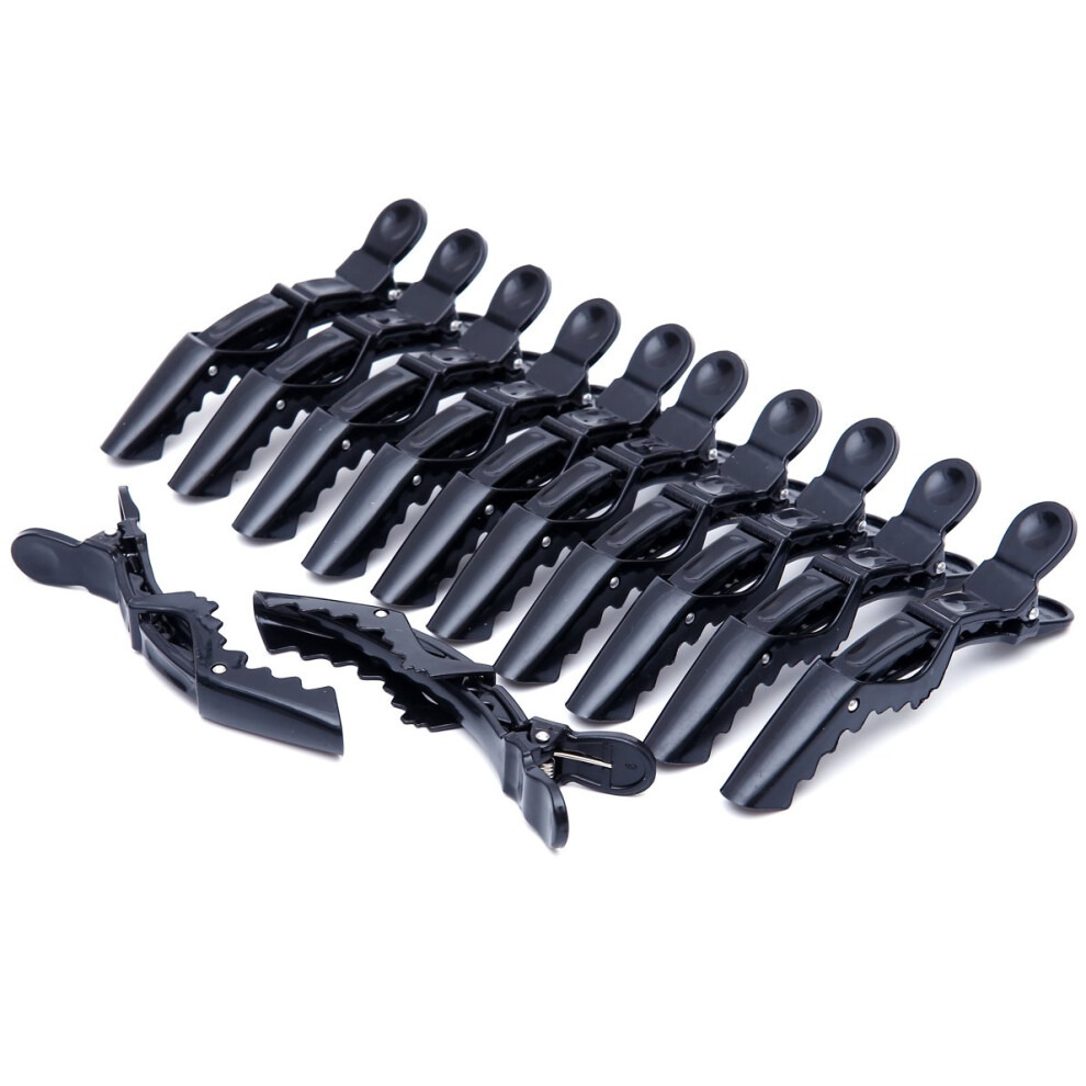 12pcs Salon Alligator Hair Styling Clips Set with Secure Grip for Professional Sectioning
