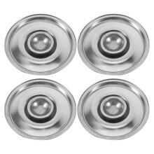 10cm Stainless Steel Pot Lid Set, 4pcs Universal Covers for Small Pans, Skillets and Bowls