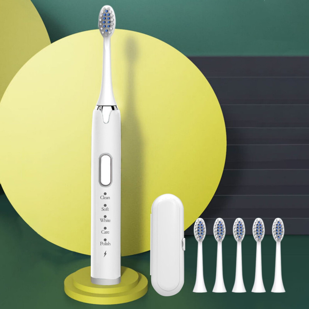 Ozmmyan Electric Toothbrush, Low Noise, Portable, Smart Timer, IPX7 Waterproof, Vibration Toothbrush - Clearance