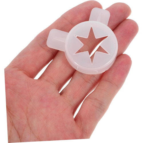 2pcs Ice Cream Machine Nozzle Tips Set with Durable Shaping Caps, Easy Clean, Multiple Shapes 2