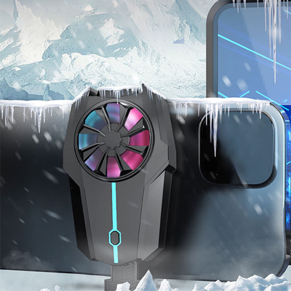 Txmfgh Phone Cooler With Rgb And Semiconductor Radiator For Instant Heat Dissipation, Suitable For Gaming And High-Usage Scenarios. Light 9377112405773