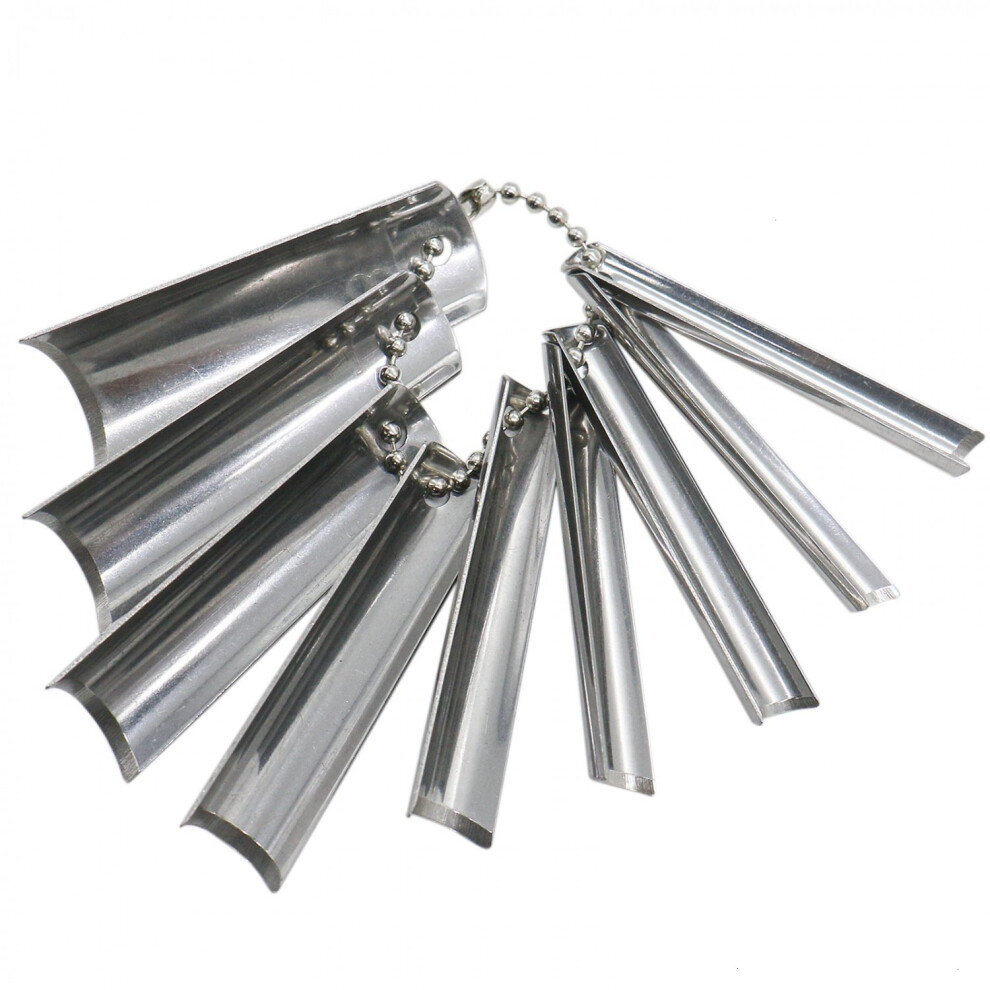 French Manicure Tool Set of 9 Acrylic Nail Trimmers for Precise Smile Line and Consistent Tips