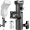 Updated Flash Bracket Mount Flash Stand Light Stand Bracket Mount with Umbrella Holder Mount Swivel, Compatible 1