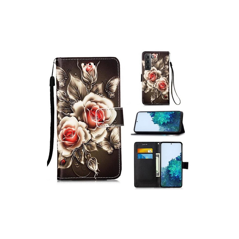 Wallet Case Compatible With Samsung Galaxy S21 Fe - Roses 9377112406732