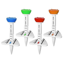 Iaukyu 4Pcs Golf Tees with Upgraded Premium Big Head High Durability Unbreakable Height Adjustable Portable Golf Tees Accessories