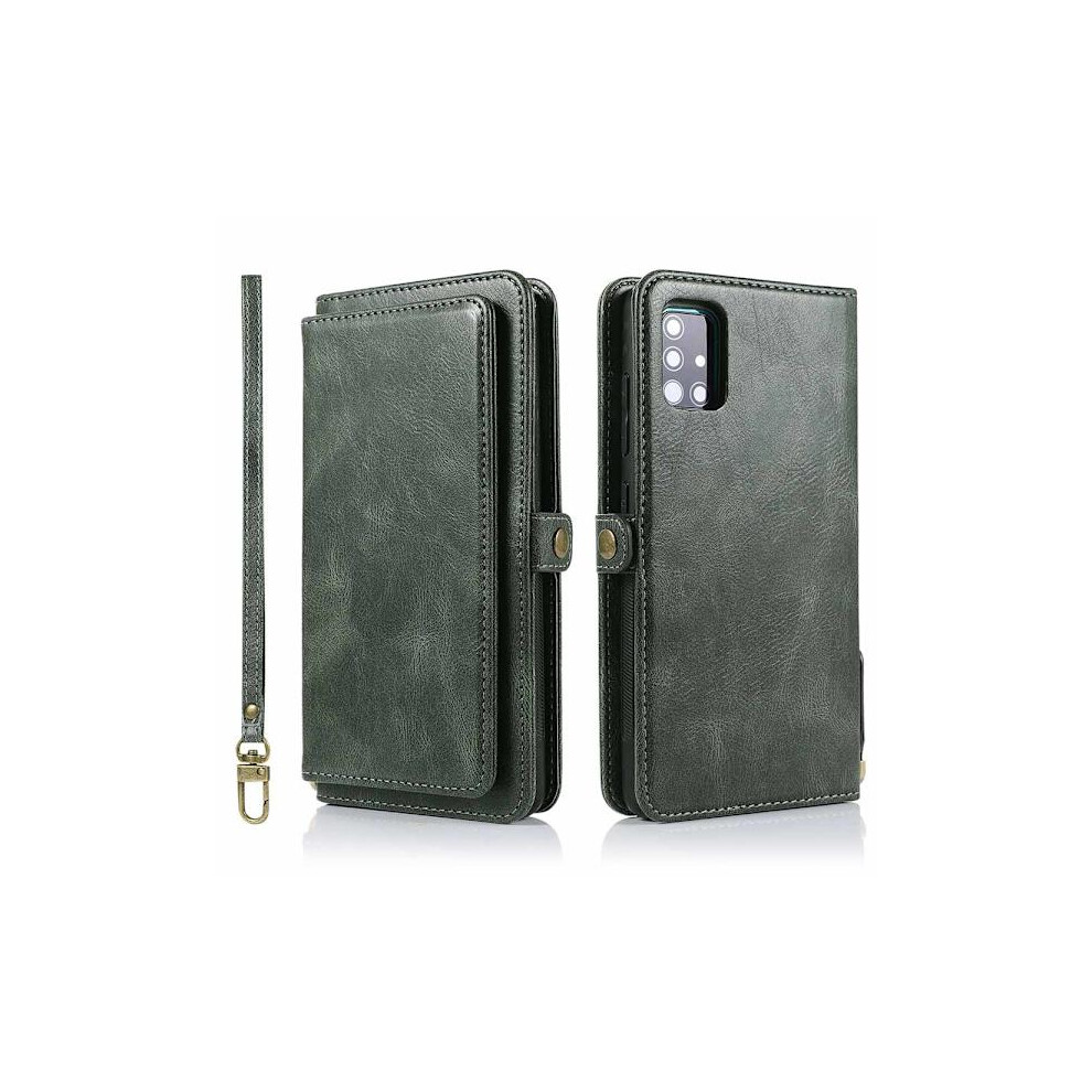 Wallet Case - Compatible With Samsung Galaxy A51 Dark Green 9377112407159