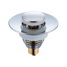 PAVEOS Water Fliter in Clearance Universal Wash Basin Core Bounce -filter, up Bathroom Sink Plug Silver-r