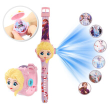 Children's Watch Projector with 6 Children Digital Cartoon Spiderman Ice and snow