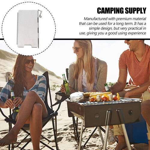 Outdoor Bbq Folding Windscreen for Camping Stove Windshield Lightweight 2