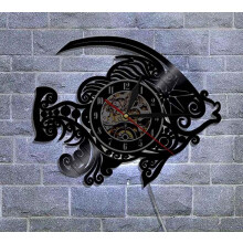 Home Decor Gnobogi Vinyl Record Wall Clock Goldfish Vintage Wall Home Decor Styling Wall Clock on Clearance