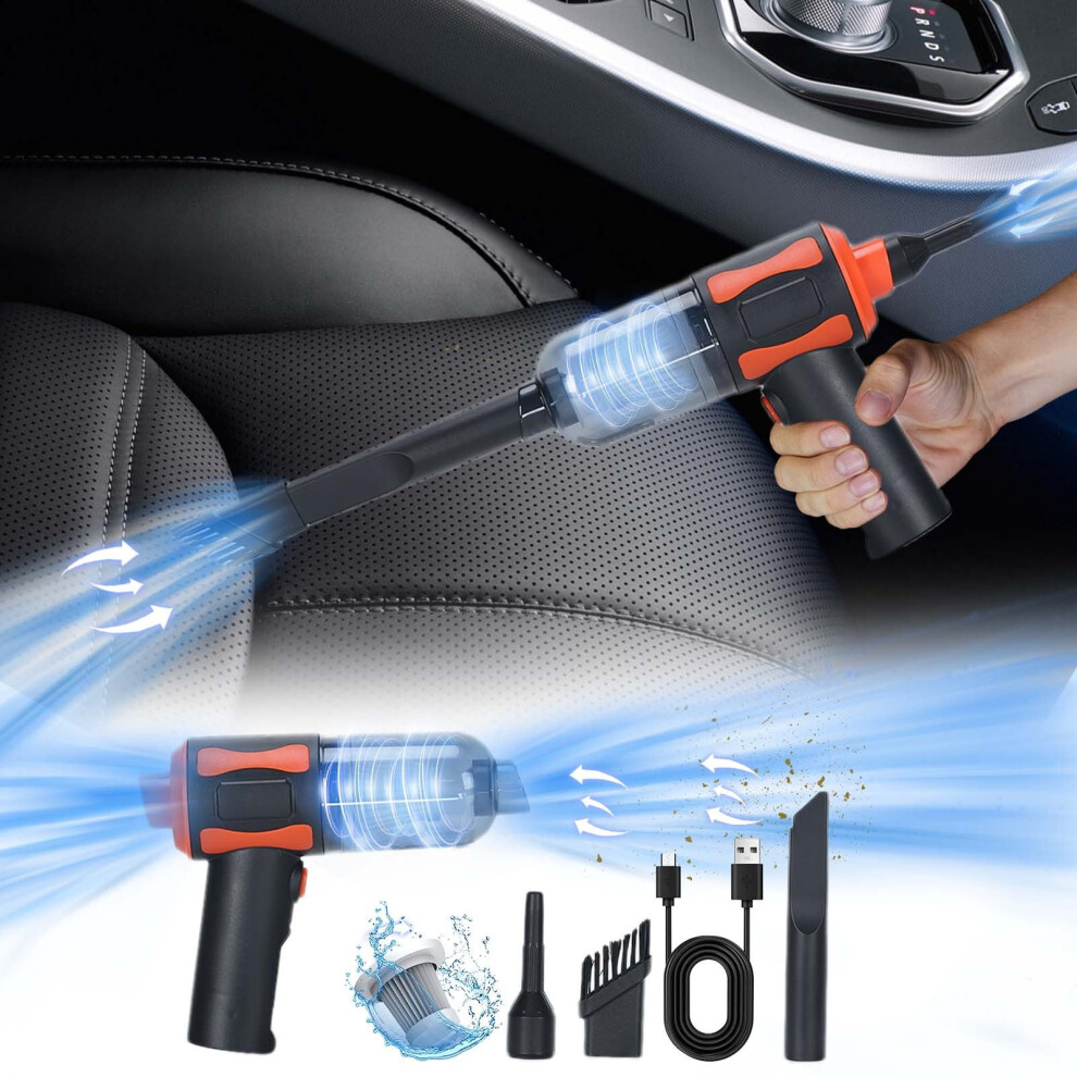 Rnemite-Amo Clearance! 10000Pa Car Vacuum Cleaner, 3-In-1 Wireless Handheld Vacuum & Blower, Portable For Car & Home 9027700399853
