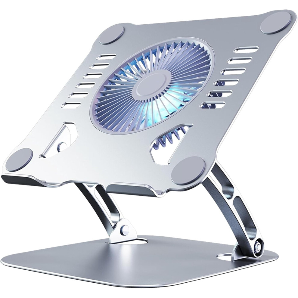 Laptop Cooler Cooling Pad Stand - Slim Ergonimic Laptop Stand For Desk, 3 Speed Cooling Fan Adjustable Height Laptop 9027700403246