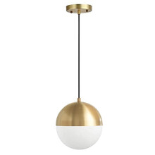 Pendant Light with Frosted Glass Globe, Modern E27 Adjustable Hanging Kitchen Island Lamp 15cm