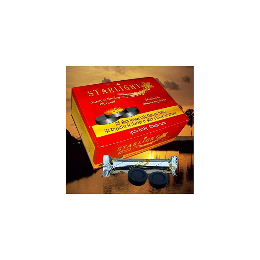 Hookah Charcoal 400 Tablets 40mm 4 Box Set LongLasting Burn Easy Ignition