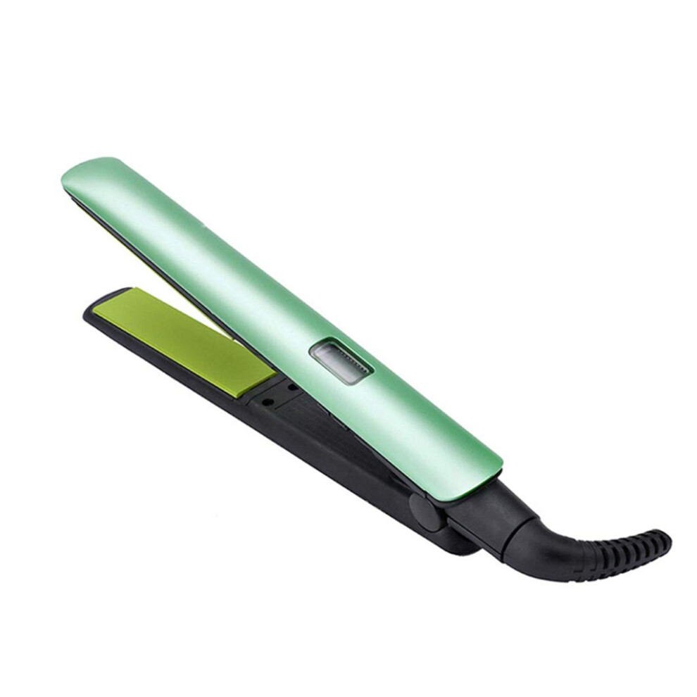 Hair Straightener Ceramic Flat Iron with LCD, Wet and Dry Dual Use, 5 Temp Settings, Curl and Straighten