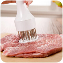 Meat Tenderizer Tool with Stainless Steel Blades and Ergonomic Grip for Steak and Poultry