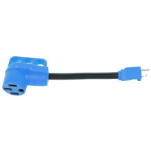 RV Power Cord Adapter 15A Male to 50A Female with Ergonomic Grip and Flexible ColdWeather Cord