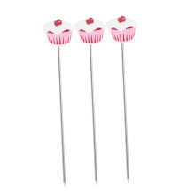 3Piece Stainless Steel Cake Tester Set with NonSlip Grip for Bread Cupcake and Muffin Baking