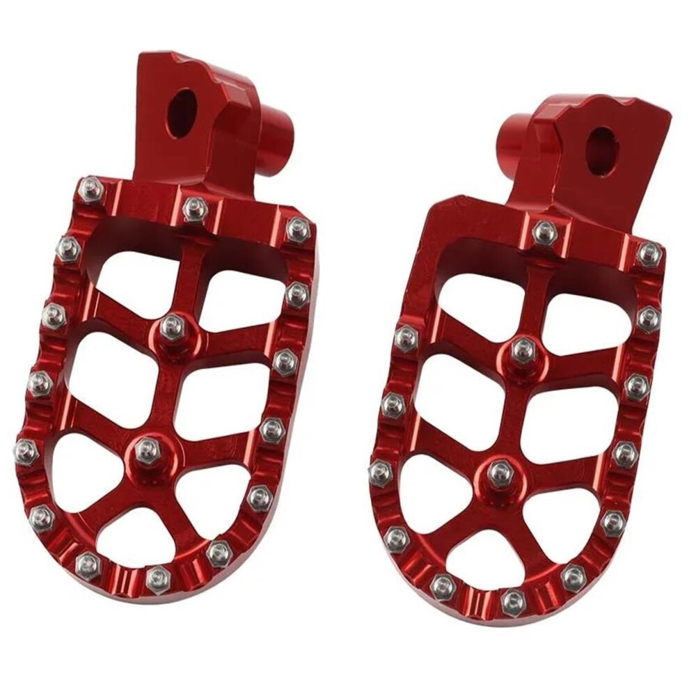 Motorcycle Foot Pegs Nonslip Footrests For Yamaha Wr250r Wr250x Impact Absorbing Design Red 9070919709081