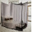 Mosquito Net Bed Canopy Black Polyester Four Corner Post with Screws for Queen King Size Bed 3