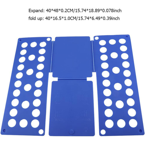Clothes Folding Board with Fast 3Step Folding, SpaceSaving Laundry Organizer for Home and Travel 1