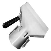 Stainless Steel Food Scoop with Ergonomic Grip for French Fries Ice Snacks MultiFunctional Kitchen Use