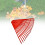 21 Tines Lawn Rake Head Replacement for Efficient Leaf Removal, Lightweight Plastic, Red 2