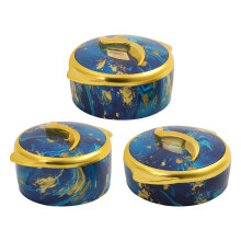 Insulated Casserole Set 3Piece Stainless Steel Thermal Serving Bowls with Lids for Hot and Cold Food