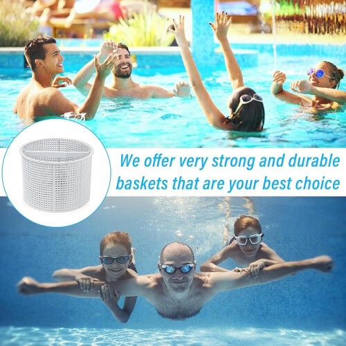 Pool Skimmer Basket with Handle, HeavyDuty Leaf Trap for Efficient Debris Capture and Replacement 1