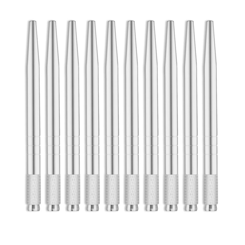 10pcs Disposable Single Head Microblading Eyebrow Pens for Precision Tattoo and Shaping