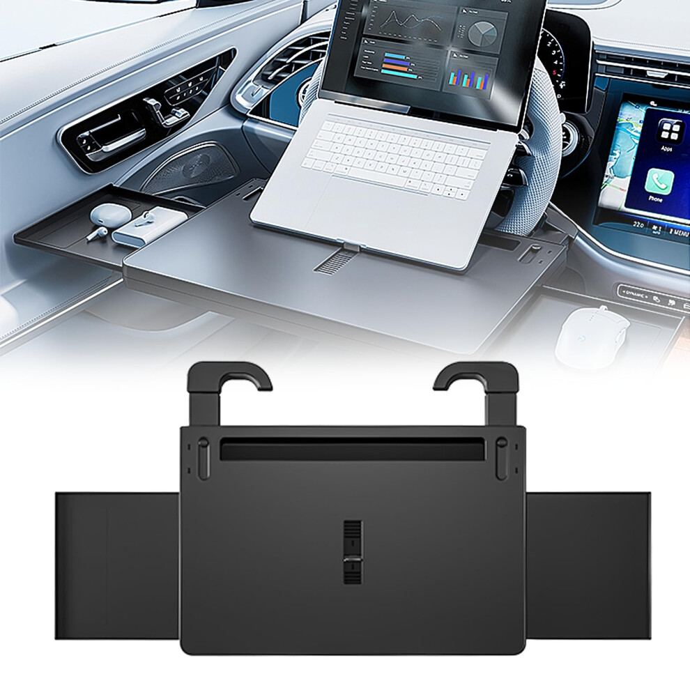 Car Steering Wheel Desk With Adjustable Ergonomic Design, Nonslip Tray For Eating And Working In Suv/Truck 9113335534704
