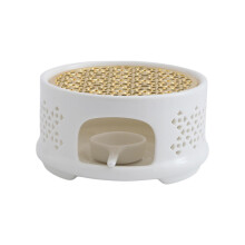 Tea Heater Warming ware Hollow with Candle Stand Decorative Ceramic Candle Heating Base Holder Teapot Warmer for Home Style A