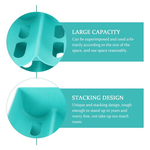 Stacked Wine Rack Drink Organizer Beverages Refrigerator Storage Kitchen Supply Superimposed 2