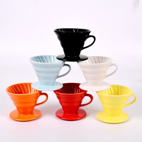 Cabilock Cold Brew Ceramic Coffee Filter Cup - Conical Strainer 1