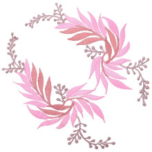 2 Pcs Decor Dreses Clothing Patch Iron Floral Patches Clothes DIY Ornaments Leaf Design Applique Rose
