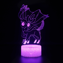HANNTAOO 3D Night Light for Kids, Pokemon Illusion Lamp with Remote & Touch, 16 Colors, Gift for Children - HTNL#782