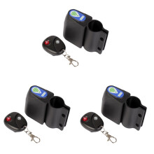 3 Count Blackl Lock Smart Bike with Alarm Remote Control