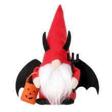 Blukids Halloween Gnome, Swedish Elf Dwarf Figurines, Indoor Home Decor, compatible with fall decor, Red