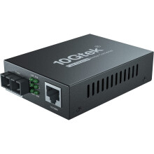 10/100Mbps Fast Ethernet Media Converter, Single-Mode SC Fiber, up to 20km, 10/100Base-TX to 100Base-FX