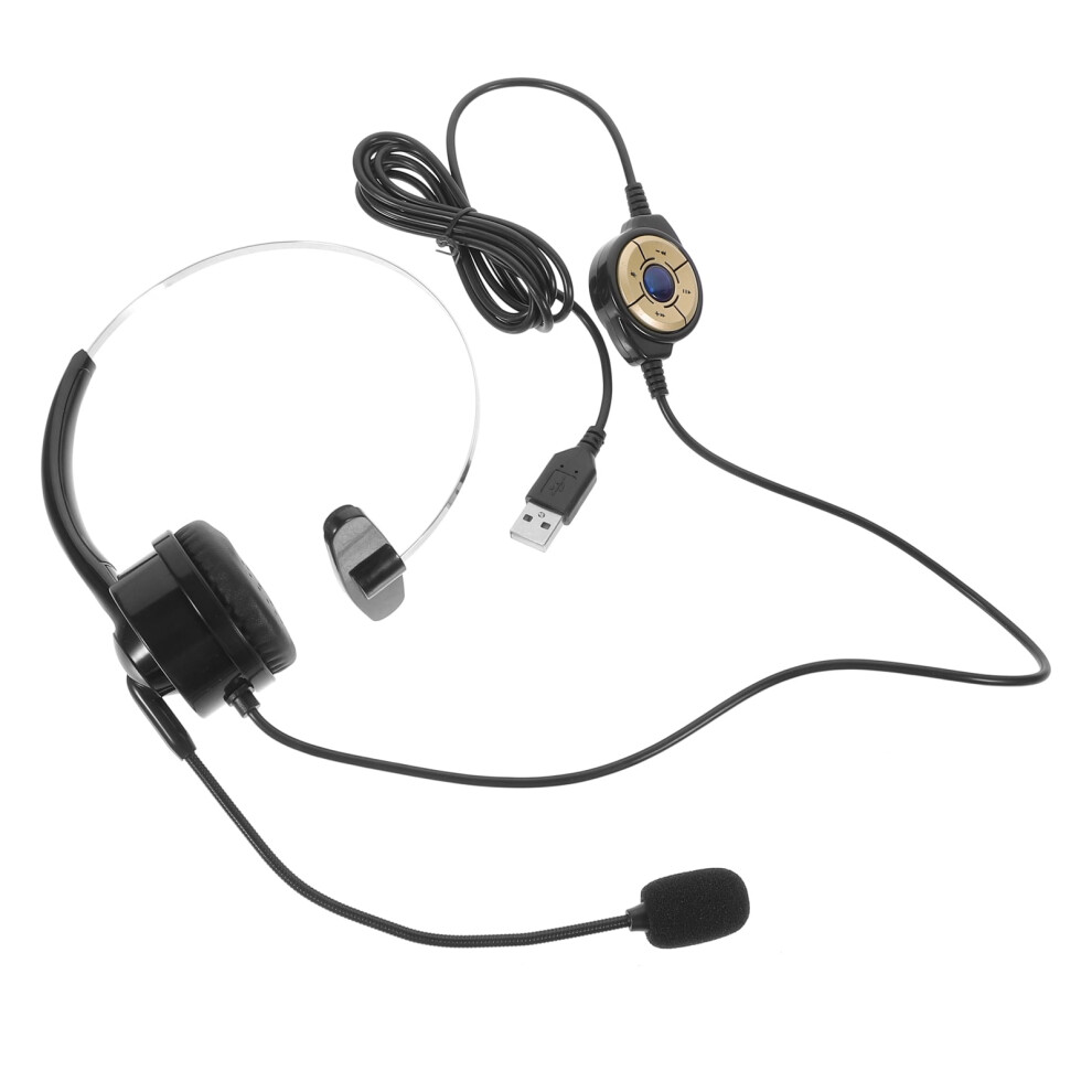 Pu Earmuff Material: Abs Pads: Memory Foam Headset For Pc With Microphone Earphone Single Cell 9027700404892