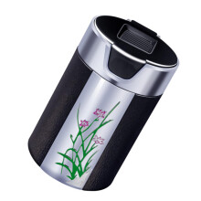 Car Ashtray with Lid and LED Light, Detachable Smokeless Cup Holder Design, Easy to Clean