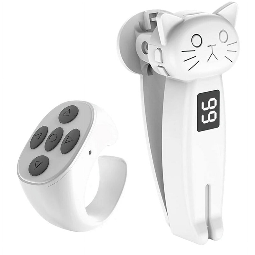 Remote Control Page Turner E-Reader Controller Bluetooth Phone Screen Auto Clicker Camera Shutter For Live Streaming A 9027700406308