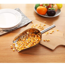 Large Stainless Steel Scoop Shovel, RustProof Deep Bowl for Powder, Solids, Soil, 11 Inch Square