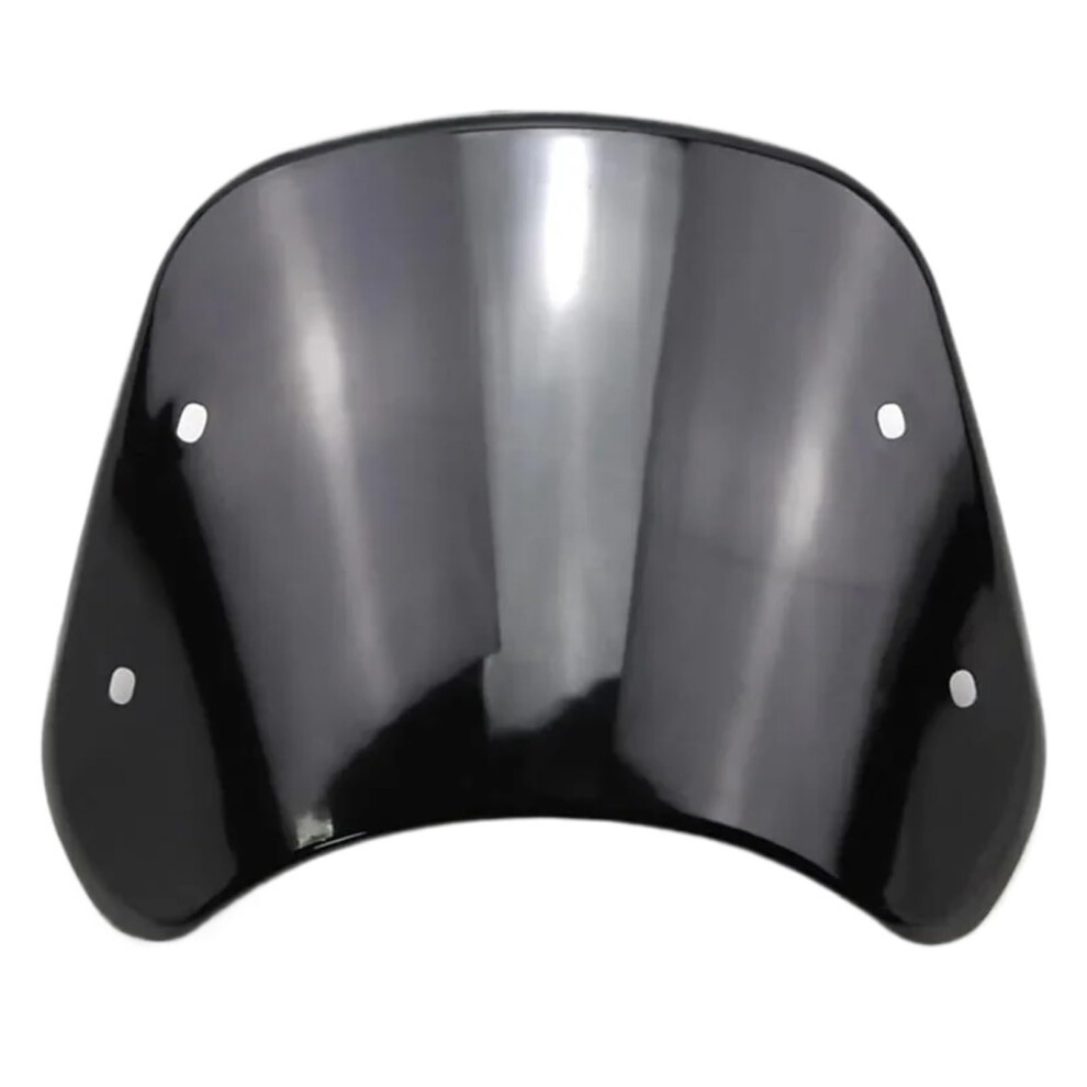 Universal Motorcycle Windshield Wind Deflector For Yamaha Kawasaki Suzuki Cafe Racer Abs With Bracket Black 9113335534995