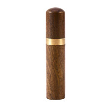 Wood Toothpick Holder with Large Capacity, Compact Pocket Travel Toothpick Case for Men and Women